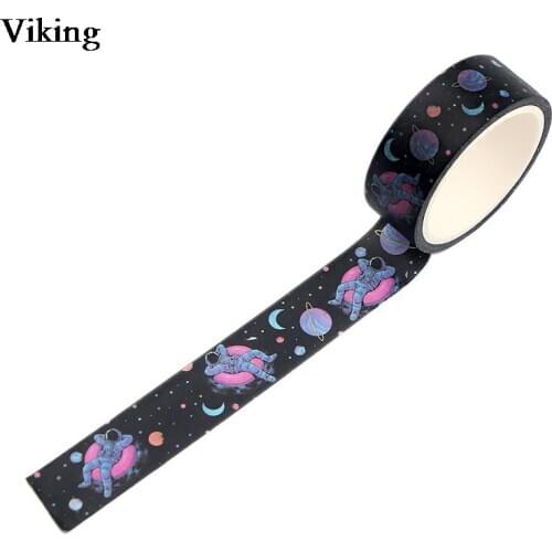 20pcs/set 15mmX5m Astronaut Washi Tape Planet Masking Tape Adhesive Tape Stickers Stationery Tapes Decal Gift for Friends G0547