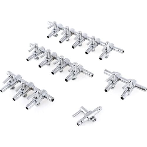 Aquarium Tank Air Lever Pump Oxygen Air Flow Splitter Tube Pipe Control Valve