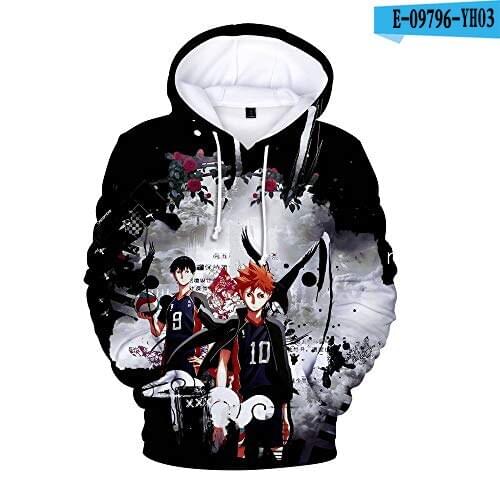 Anime Haikyuu!! 3D printing Hoodies Sweatshirts Men Women Hip Hop 3D Haikyuu!! Kids Hoodie Casual Boys Girls Fashion trend Tops