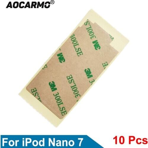 Aocarmo 10Pcs/Lot For iPod Nano 7 Gen 7th Display Screen Touch Panel Sticker Adhesive 300LSE Tape