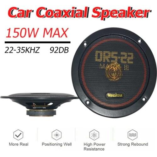 2PCS 150W Car Coaxial Speaker Set Universal Vehicle Door Auto Music Stereo Full Range Frequency Hifi Non-destructive Speakers