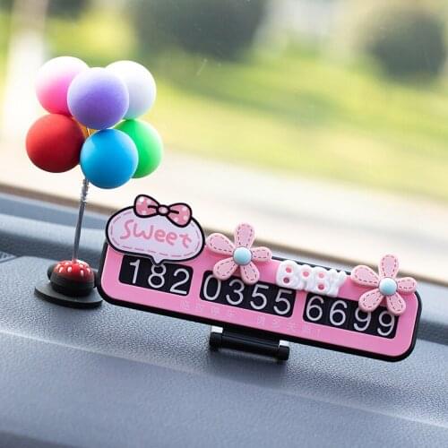 Car Styling Stickers Temporary Parking Card Phone Number Plate Telephone Park Stop In Automobile Accessories Decoration Supplies