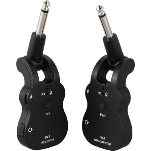 2.4GHZ Wireless Guitar System Receiver Transmitter EN-8 Audio Receiver Low Noise Tuner For Electric Guitar Bass