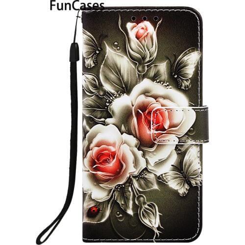 Panda phone Cases For capa Huawei Honor 10 Lite PU Leather Flip Phone Bag Huawei P Smart 2019 Mate 20 Lite Honor Play 8A Y6 2019