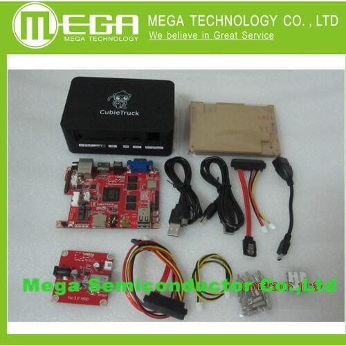 Cubieboard 3 ) 2GB DDR3 8G NAND Wifi BT + 3.5 inch Hard Disk Cubieboard3+ black box