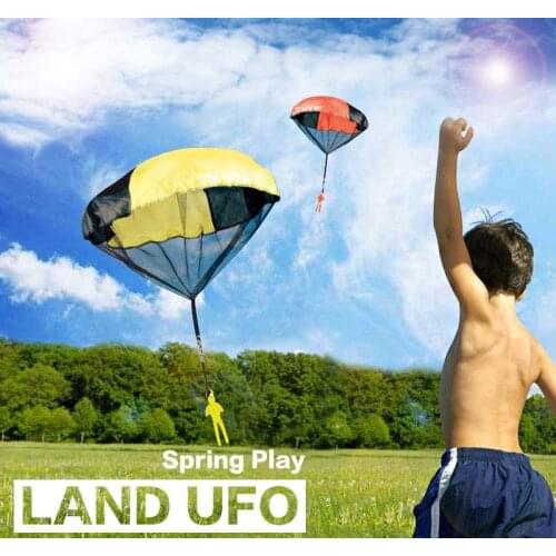 50pcs Mini Kids Parachute Hand Throwing Parachute Toy Play Outdoor Games Kids Educational Parachute With Figure Soldier Child