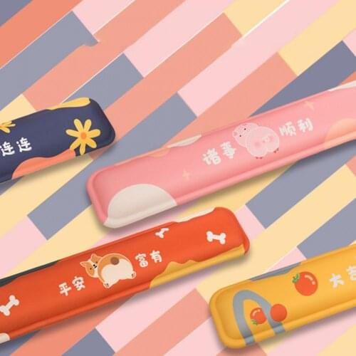 Cartoon Ergonomic Memory Foam Anti-slip Wrist Rest Pad Keyboard Mousepad for Office