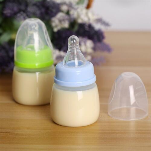 Infant Baby Feeding 0-18 Months Feeder 60ML PP Nursing Juice Milk Mini Hardness Bottle Baby Bottles And Nipples Brand New