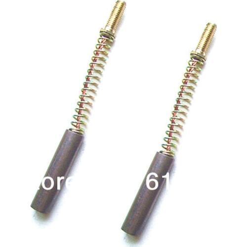 Lot2 8mm(OD)*30mm(L) Round Cylindrical Motor Graphite Carbon Brushes Springs&Wicks 5mm(OD)-Screw Head Power Tool for Clutch