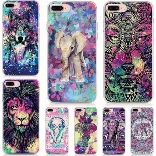 Soft Silicone Animal Elephant Wolf Lion Phone Case For Wiko Harry 2 View 2 Pro 2 Plus Lenny 2 Wim U Feel Lite Tommy 3 Prime Cove