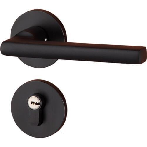Mortise Interior Door Lock Set Reversal Rosette Door Lock set Kit 35-50mm door thickness Aluminum Handle