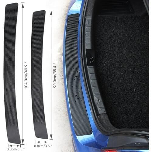 Carbon Fiber Car Trunk Rear Bumper Sticker for Toyota Corolla iM E170 E140 E150 3 Mark 2 Mark X Matrix 1 2 Platz Premio