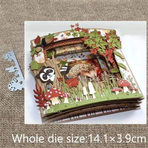 New Design Craft Metal stencil mold Cutting Dies mushroom edge decoration scrapbook die cuts Album Paper Card Craft Embossing