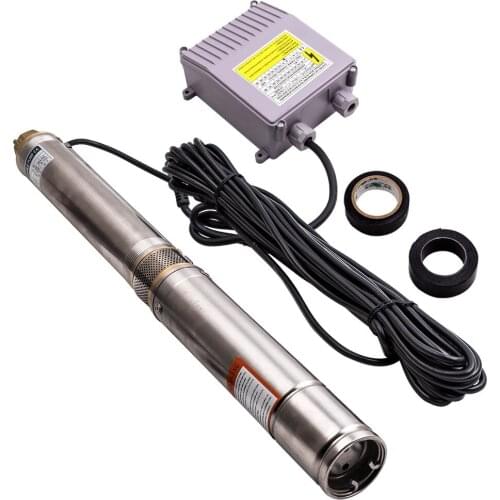 3inch 76 mm 3800 l / h Deep Well Pump Stainless Steel Submersible Borehole Pump