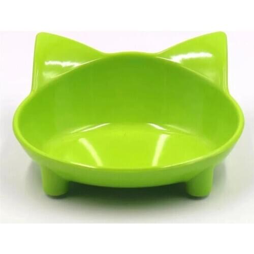 Anti-slip Pet Single Bowl Cute Cat Shaped Feeding Food Bowls Puppy Feeder Drinking Water Bowl Cats Dogs Feeder Pets Supplies