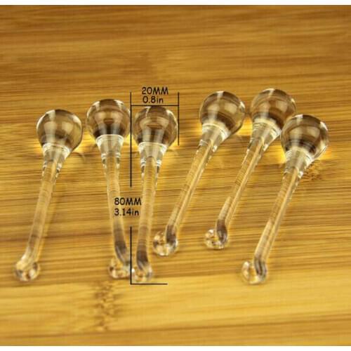 Camal 5Pcs Clear 80*20mm Crystal Glass Raindrop Chandelier Prisms Pendants Lamp Lighting Part Hanging Party Home Decoration