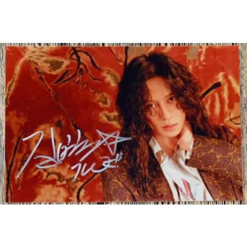 Hand signed S.J Super Junior Kim HeeChul Hee Chul autographed photo repackage 6 inches freeshipping K-POP 042017B