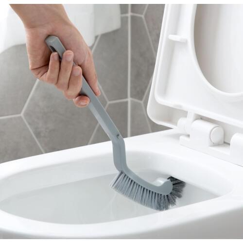 Long Handle Brush For Toilet Flexible Bristles Simple Durable Cleaning Brush Efficient Decontamination Household Cleaning Tools