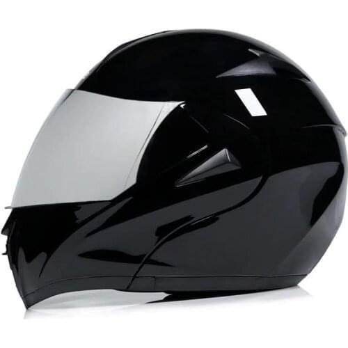 Man Flip Up Motorcycle Helmet DOT Casco Casque Moto Motocross Full Face Moto Helmet with Inner Sun Visor Helmets