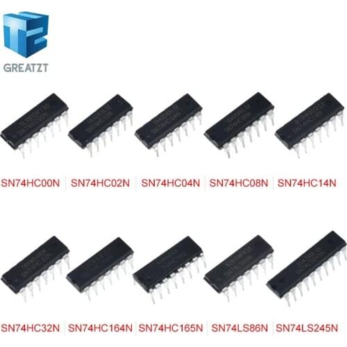 10PCS SN74HC00N SN74HC02N SN74HC04N SN74HC08N SN74HC14N SN74HC32N SN74HC164N SN74HC165N SN74LS86N SN74LS245N DIP - 14