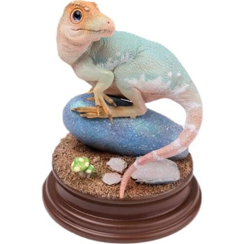 Velociraptor Scene Statue Dinosaur Model Animal Collector Decor GK Toy Gift Crafts Souvenirs Vehicle Simulation Finished Goods