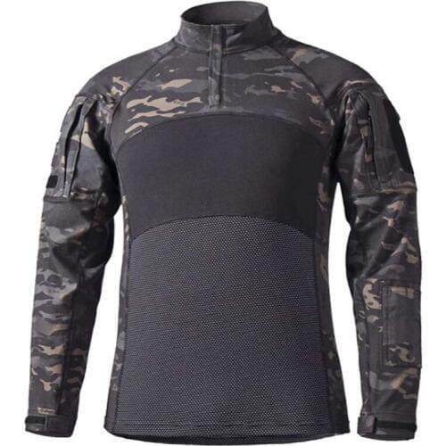 TAK YIYING Multicam Black Military Uniform Tees Soldiers T-shirt Long Sleeve Hunting clothes