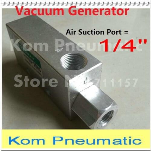 5pcs/lot Free Shipping SMC Type 1/4" Vacuum Generator 1.5mm Nozzle CV-15HS Vacuum Ejector Air Gas Negative Producer RC1/4