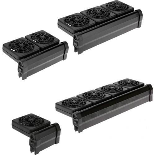 High Quality Aquarium Cooling Fan Fish Tank Cold Wind Chiller Adjustable 2 Level Wind 100-240V Temperature Control 1/2/3/4 Fans