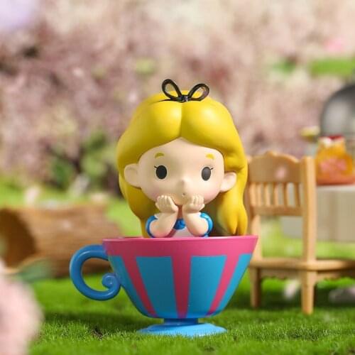 Mystery Box POPMART Alice In Wonderland Blind Box Cute Doll Binary Action Figure Birthday Gift Kid Art Toy Home Decore Girl Gift