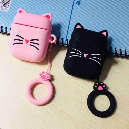 For airpods Pro For airpods 1/2 Case Cute Cat Cartoon Lovely silicon Protective Cover For air pods Pro 3 Wireless Earphone Case