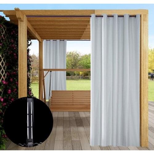 1Pc Outdoor Window Curtain Sunlight Blackout Waterproof Drape Patio Porch Decor