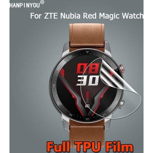 10 Pcs For ZTE Nubia Red Magic Smart Watch Ultra Clear Soft TPU Repairable Hydrogel Film Screen Protector -Not Tempered Glass