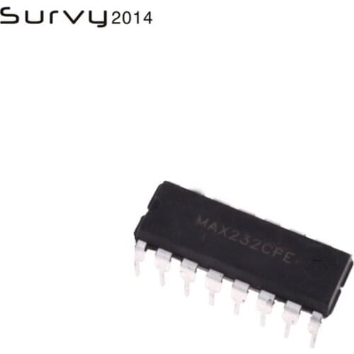 10pcs/lot MAX232CPE MAX232 2DVR/2RCVR RS232 5V 16-DIP In Stock diy electronics