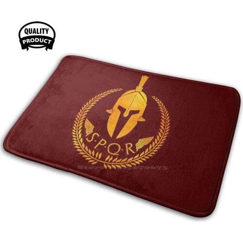 Spqr 3D Household Goods Mat Rug Carpet Cushion Spqr Roman Gladiator Centurion Us Cinema Movies Film Legion Empire King Knight