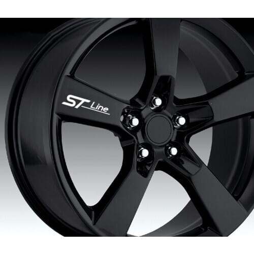 4PCS Car Styling Decals Auto Decorate Wheel Steel Hub Sticker for ST Tline Ford Fiesta Mondeo Fusion Escape Edge Ecosport Kuga