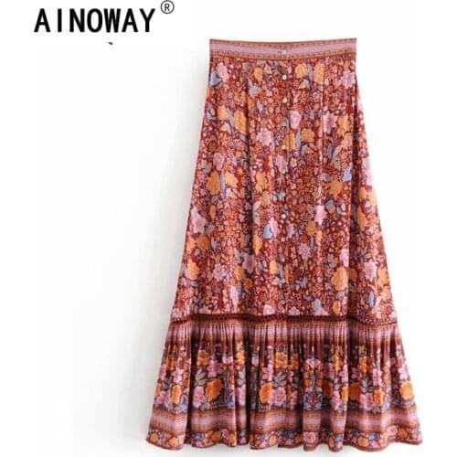 Женские юбки миди Ainoway China At AliExpress