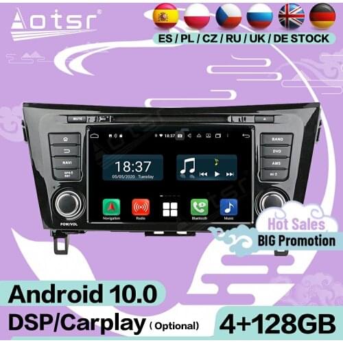 2 Din Carplay Stereo Android For Nissan X-TRAIL Qashqai Dualis Rouge 2013 2014 2015 2016 2017 Car Video Radio Receiver Head Unit