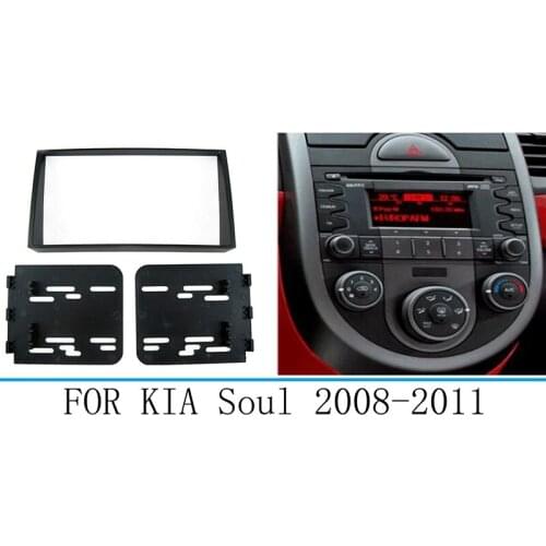 Car Stereo Radio Fascia Dash Panel Trim Frame for Kia Soul 2008-2011