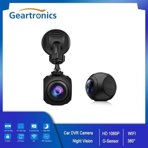 360° Adjustment Car WIFI DVR HD Night Vision Loop Recording G-Sensor 170° Wide-Angle Dash Cam Parking Monitor Driving Recorder
