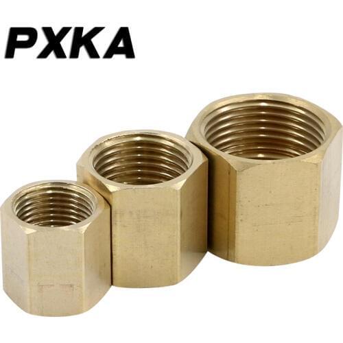 Free shipping All copper tubes are internally connected with hexagonal through-core inner wire butt joint pneumatic joint