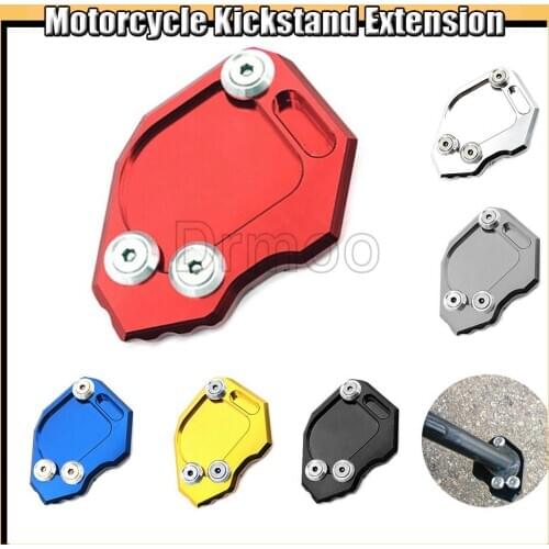 Motorcycle CNC Accessories Motorbike Side Stand Enlarge Extension Kickstand For BMW F800GS 2008-2015