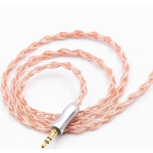 BQEYZ 4 Core Crystal Copper Cable 0.78mm 2 Pin In-Ear Monitor Balanced Hifi Detachable Earphone Hook Replacement Wire