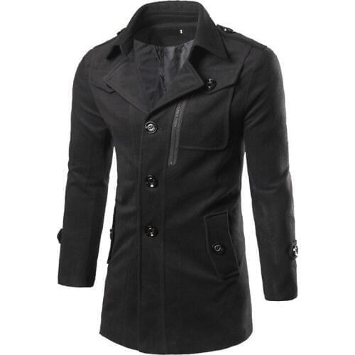 MRMT 2021 Brand Mens Jackets Long Thick Windbreaker Overcoat for Male Youth Pure Color Jacket Outer Wear Clothing Garment