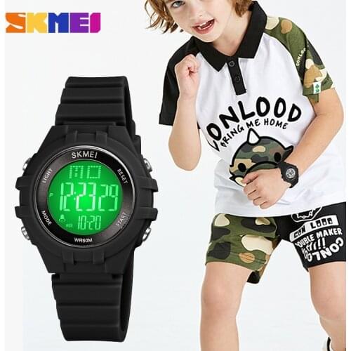 New SKMEI Kids Watches Sport LED Display Digital Watch Boyes Girls Wristwatch Shockproof Waterproof Children Watch montre enfant