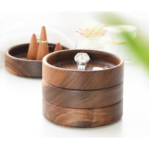 Solid Wood Bracelets Watch Makeup Storage Boxes Earrings Necklaces Ring Jewelry Organizer Portable Bangles Cosmetics Mask Holder
