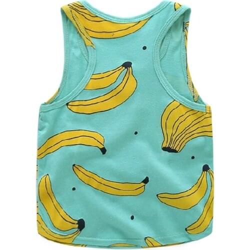 Baby sleeveless T-shirt Child word vest thin summer 2015 new cartoon childrens clothing boys sports T-shirt