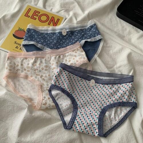 Breathable Mid Rise Sexy Plus Panty Womens cotton panties Soft Stretch Seamless Panties Anti Bacterial Women Spender