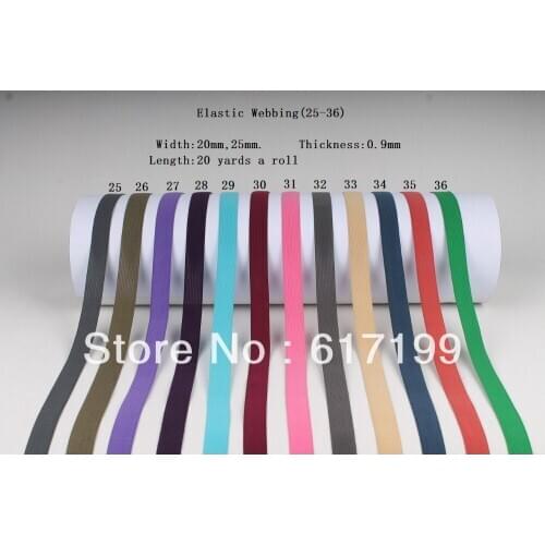 3/4"(2cm) wide 20 yards long a roll elastic ribbon webbing (25-36)