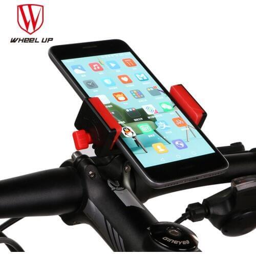 WHEEL UP Universal 3.0-6.5 inch Bicycle Phone Holder GPS Navigation Frame MTB Road Bicycle Phone Holder Handlebar Clip Stand