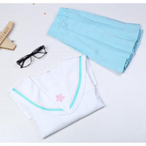 School Uniform Set New Style Japanese Fashion Elegant Sakura Embroidery Sailor Suit College Wind Short Sleeve JK Uniform Set